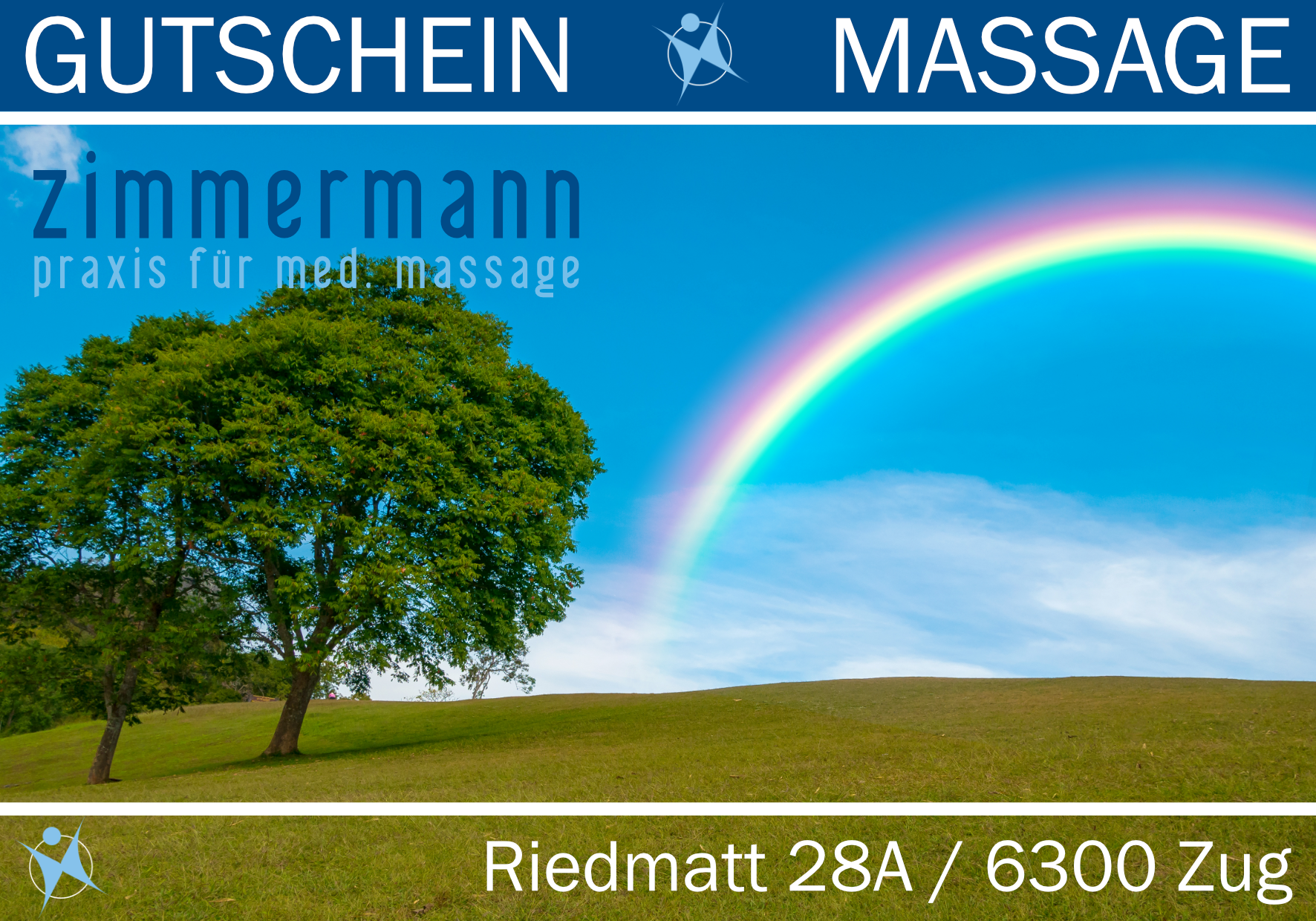 Gutschein Design Regenbogen